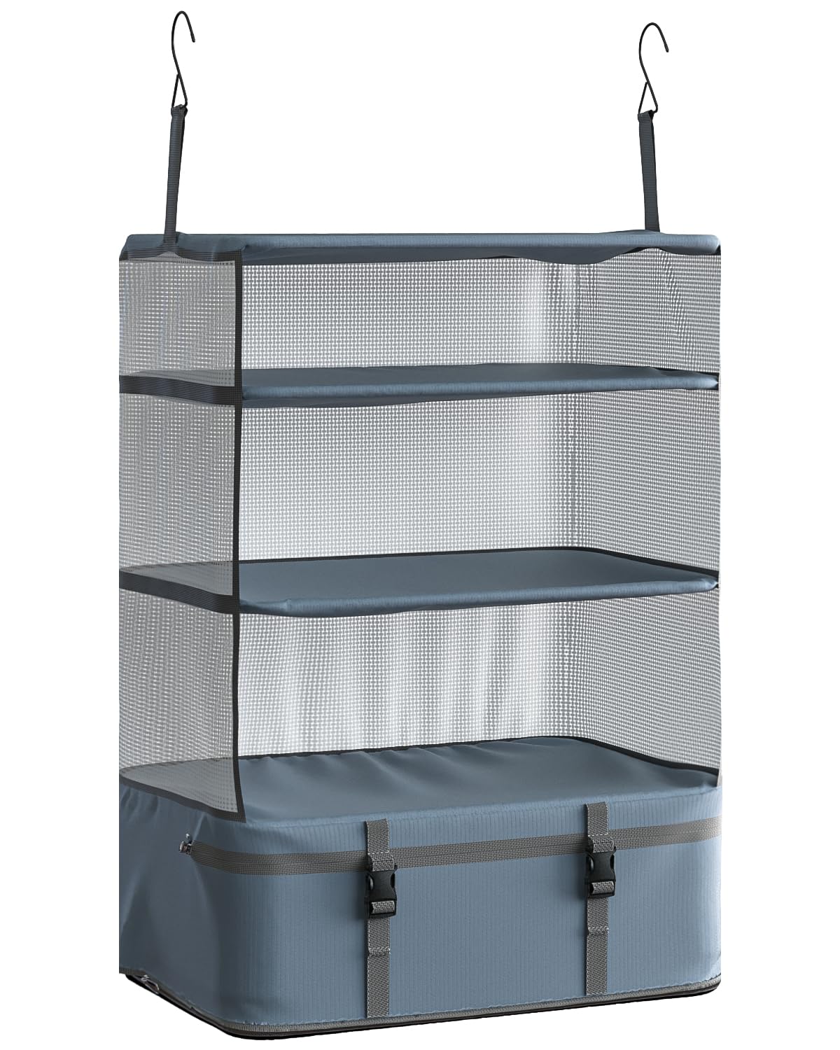 Amazon｜クローゼット掛け収納-4段大容量収納ボックス|折り畳み式衣装